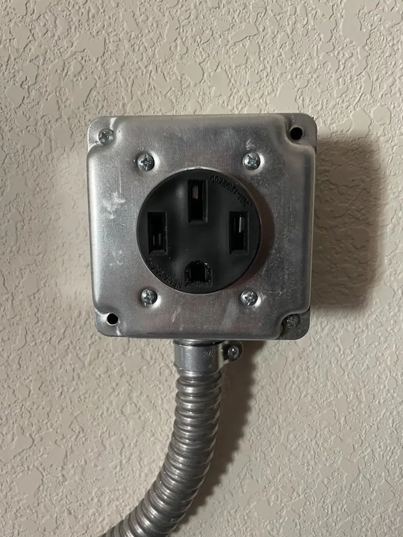 NEMA 14-50 outlet installed for Smart Home Electrical in South Brooksville